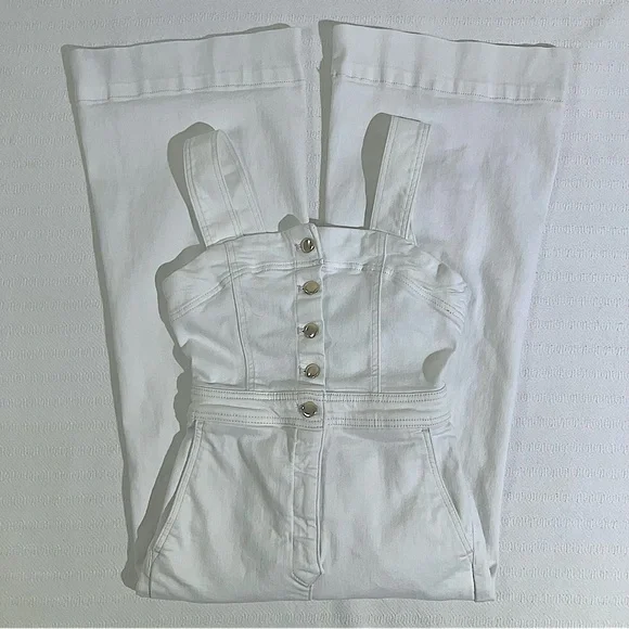 Anthropologie Maeve The Colette Portside Jumpsuit Womens Size 0 Petite Jumper - Picture 3 of 11